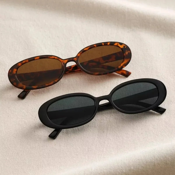 Vintage Oval Sunglasses Women Luxury Brand Designer
